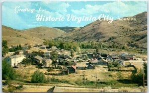 Postcard - Greetings from Historic Virginia City, Montana