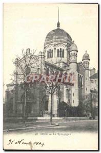 Old Postcard Dijon Judaica Jewish Synagogue