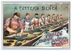 1870s-80s Phelps Dodge & Palmer Shoes A Cutter's Bench Workers P155