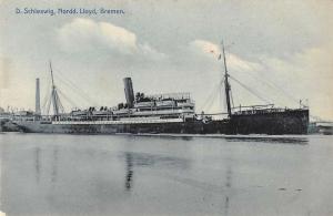 Bremen Germany Nordd Lloyd Schleswig Antique Postcard J40521