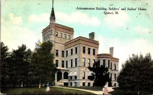 Illinois Quincy Soldiers and Sailors Home Administration Building Curteich