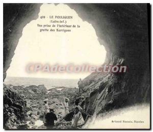 Old Postcard Pouliguen Inf The View from the Interior of the Cave of Goblins