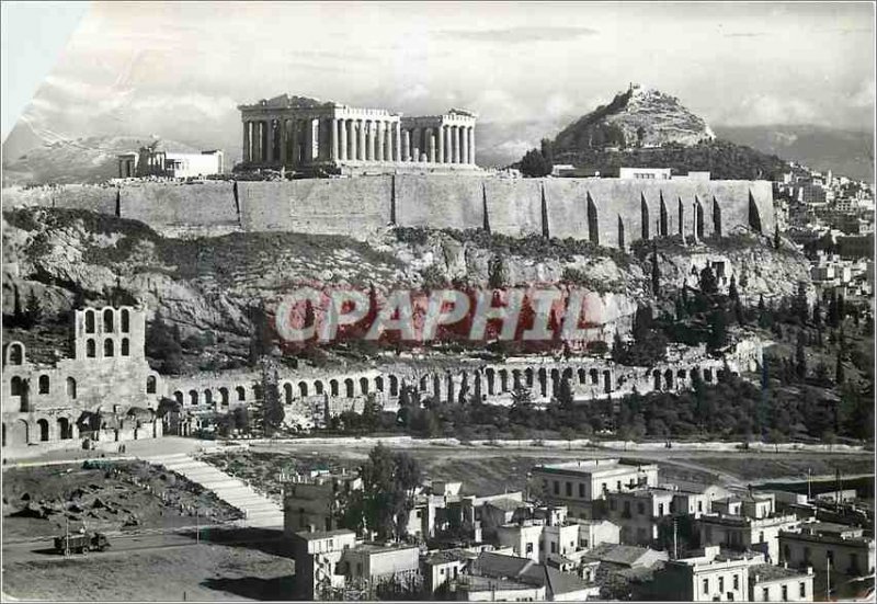 Postcard Modern Athens View of the Acropolis