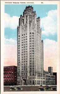 USA Chicago Tribune Tower Chicago Illinois Vintage Postcard C004