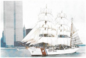 The United States Coast Guard Cutter Eagle Ship On Hudson River New York 4 by 6