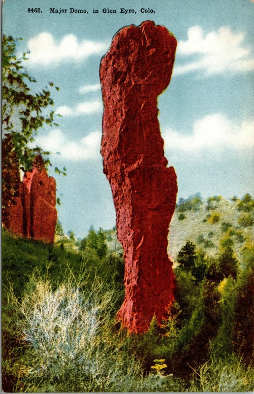 Vtg 1910's Major Dome Rock Formation in Glen Eyes Colorado CO Postcard