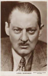 Lionel Barrymore MGM Film Actor Hollywood Real Photo Postcard