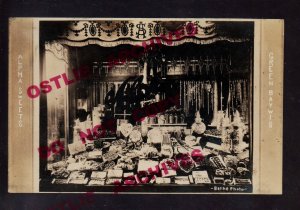 Green Bay WISCONSIN RPPC c1910 ALPHA SWEETS CANDY STORE Window Display WI KB