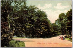 High Park Toronto Canada Recreational Park Pathway Trail Trees Postcard