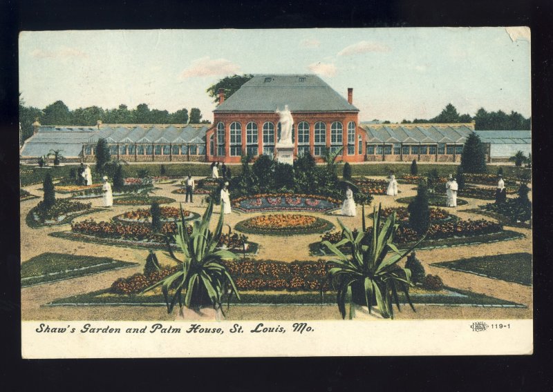 St Louis, Missouri/MO  Postcard, Shaw's Garden & Palm House, 1908!