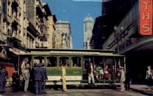 Cable Car at the Turntable - San Francisco, California CA  