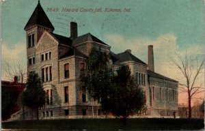 Postcard Howard County Jail in Kokomo, Indiana