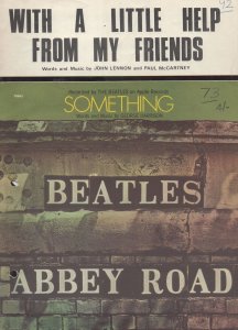 The Beatles Something With A Little Help From My Friends 2x Sheet Music Pleas...