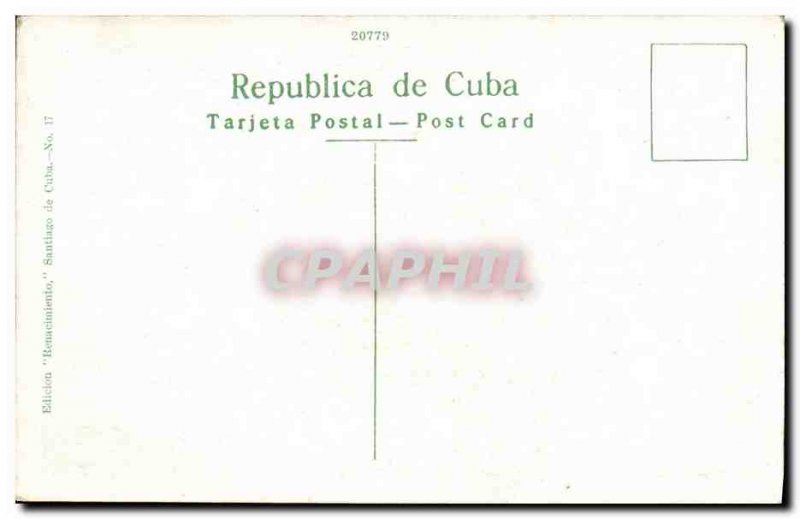 Old Postcard Club nautico Cuba Santiago de Cuba