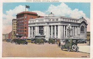 Canada Ottawa Union Railway Station vintage postcard 