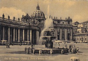 Italy Rome Roma Vaticano Piazza San Pietro e Fontana del Bernini