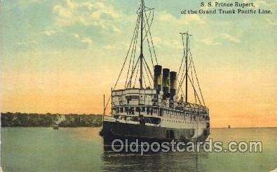 S.S. Prince Rupert Steamer Ship Unused light paint chips on corners close to ...