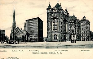 Buffalo, New York - Showing 5 buildings at Shelton Square - c1905