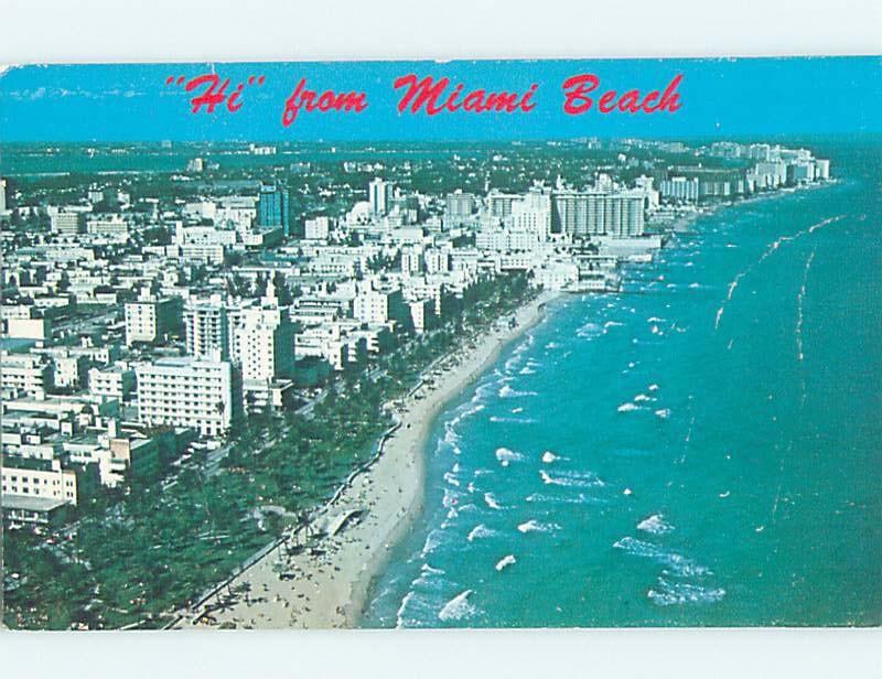 Unused Pre-1980 HOTELS ON THE BEACH Miami Beach Florida FL B0252