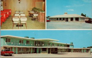 Lincoln Lodge Motel & Restaurant Cocktail Lounge Effingham IL Postcard PC467