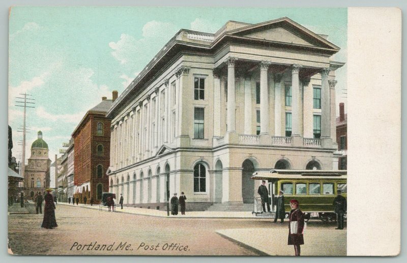 Portland Maine~Post Office~c1905 Postcard