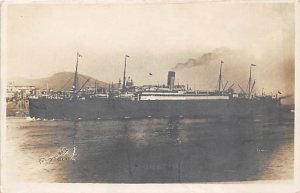SS Cretic White Star Line Real Photo Writing on back, missing stamp 