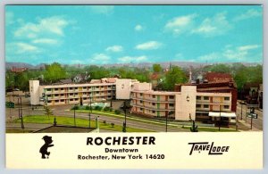 Travelodge Rochester Downtown, Rochester New York, 1964 Curt Teich Postcard