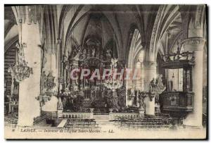 Old Postcard Laigle Interior From I & # 39Eglise Saint Martin