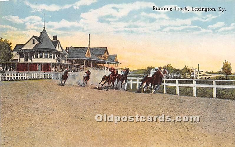 Running Track Lexington, KY , USA Horse Racing Unused 