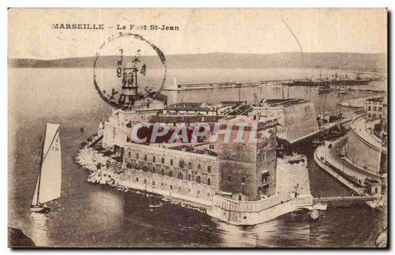 Marseille Old Postcard Fort St. John