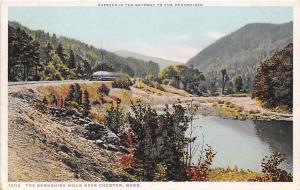 Railroad Train Berkshire Hills Chester Massachusetts 1910c Phostint postcard