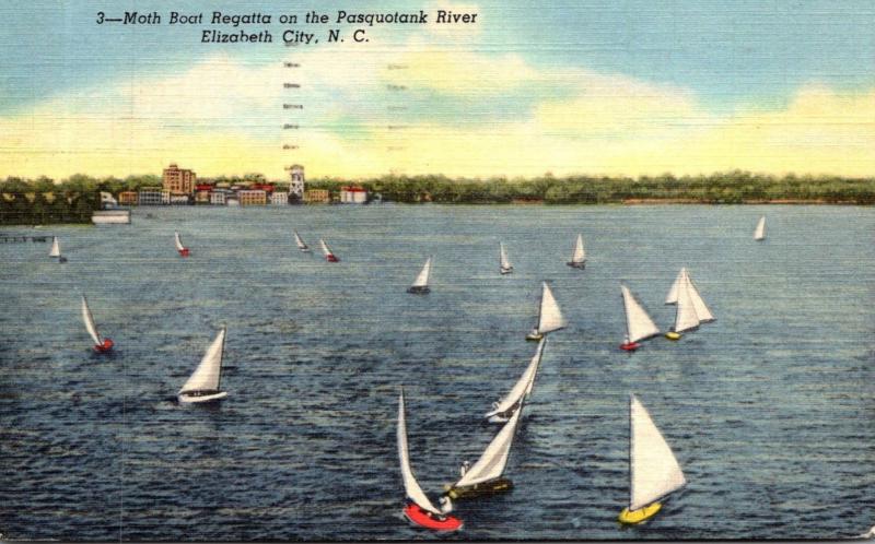 North Carolina Elizabeth City Moth Boat Regatta On The Pasquotank River 1959 ...