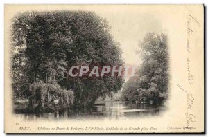 Old Postcard Anet Castle of Diane de Poitiers Thread the large water room