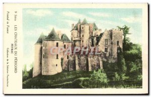 Old Postcard The castles Dordogne Perigord Feyrac
