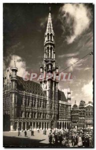 Old Postcard Brussels Hotel De Ville