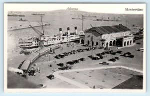 RPPC  MONTEVIDEO, URUGUAY ~ Birdseye ADUANA - Custom House c1930s  Postcard