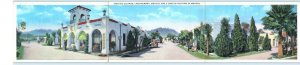 Triple Postcard MONTERREY, MEXICO Roadside REGINA COURTS Motel ca 1930s-40s