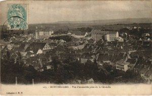 CPA Montbeliard vue d'ensemble pris de la Citadelle FRANCE (1099238)