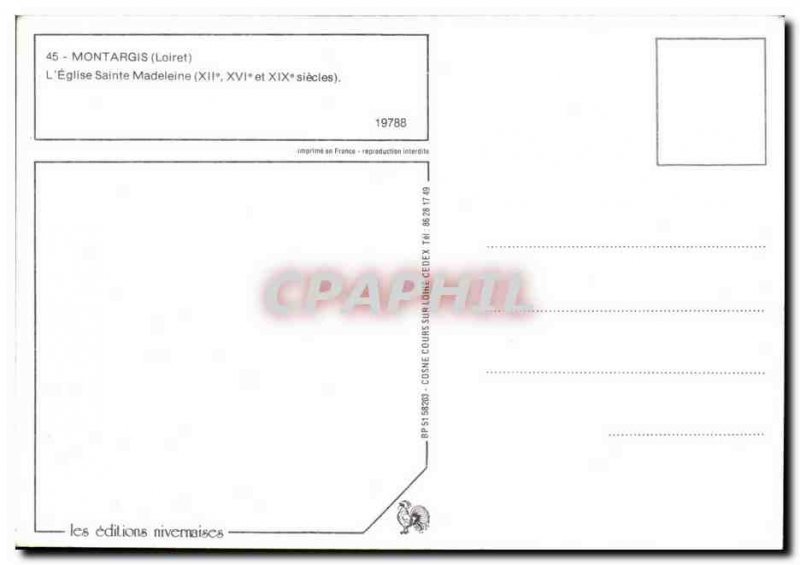 Modern Postcard Montargis