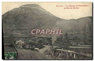 Old Postcard Tramway Tramway Auvergne Puy de Dome in the Bois des Charmes