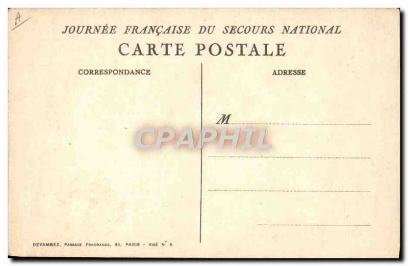 Postcard Old Army National Relief