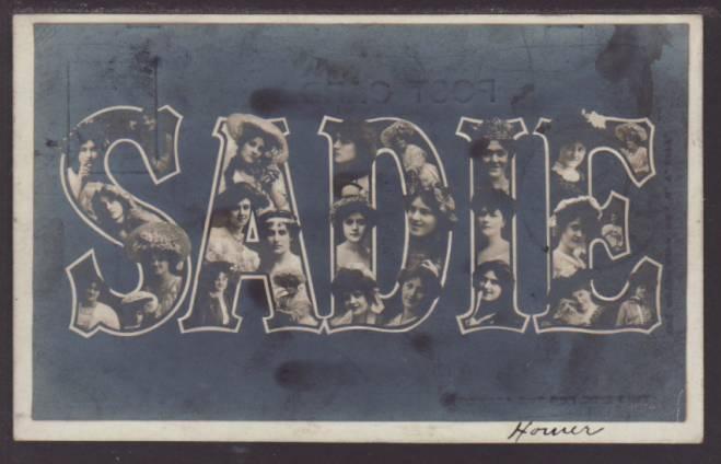 Sadie Women's Faces First Name Postcard 