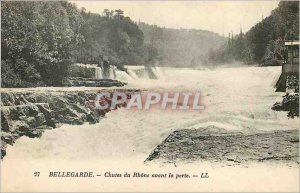 Old Postcard Bellegarde Falls Rhone before loss