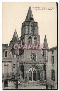 Old Postcard St Junien Parish Church