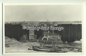 ft1514 - Netherlands - Lelystad , Sluisbouw ( Lock Construction ) - postcard