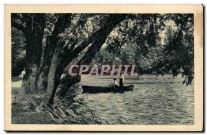 Lyon - Tete Park d & # 39Or - Lake - Old Postcard
