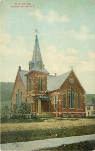 c1907 Postcard; M.E. Church, Newark Valley NY Tioga County Unposted