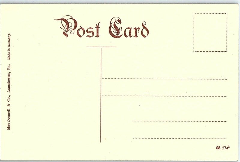 C.1910 Methodist Church, Lansdowne, Pa. Vintage Postcard P137