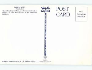 Unused Pre-1980 HOTEL SCENE Victoria - Vancouver Island BC B0740