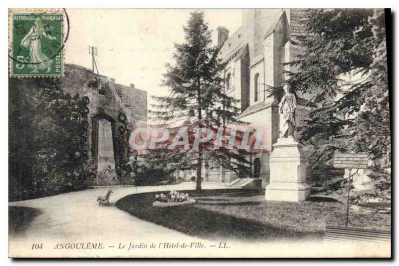 Postcard Old Angouleme The Garden City Hotel